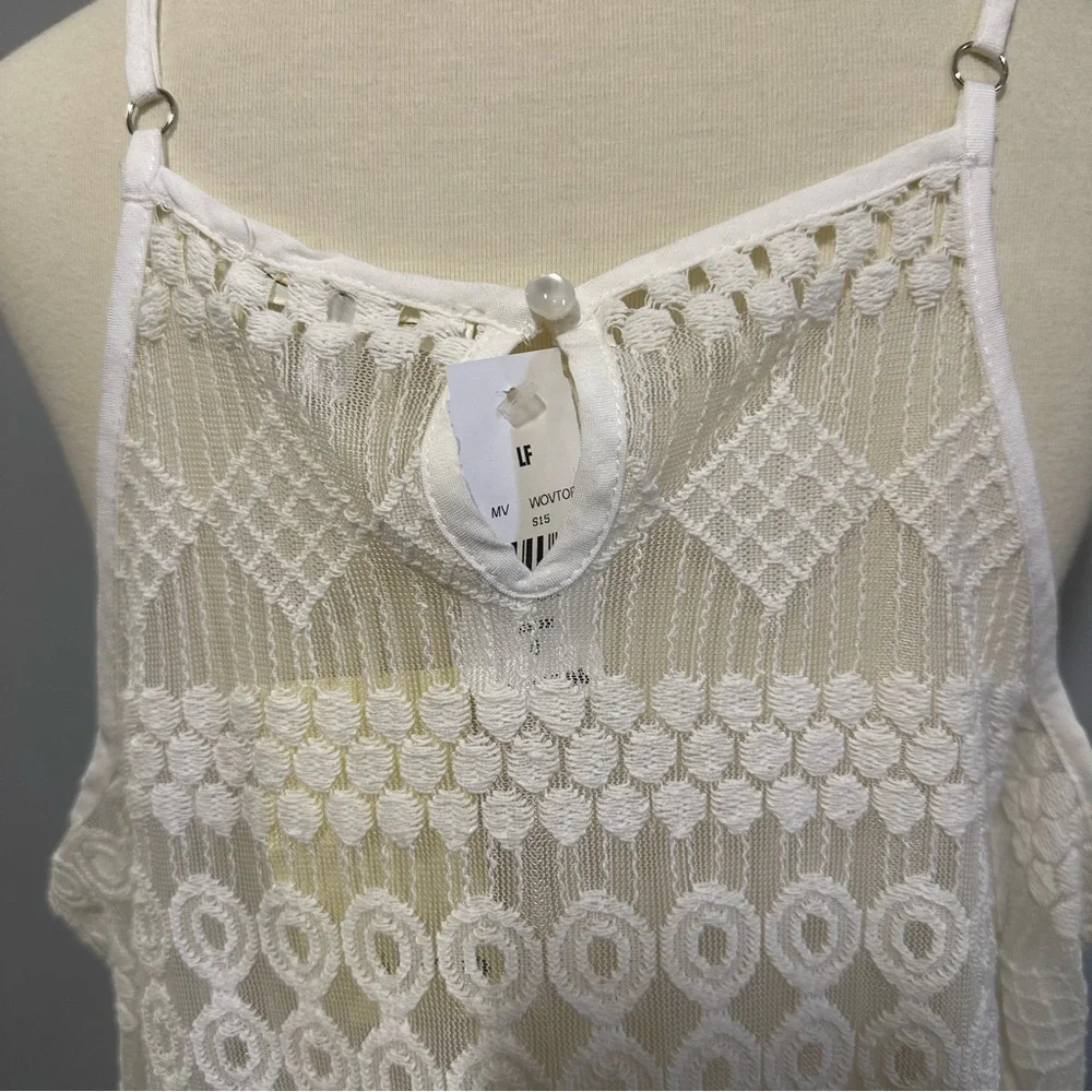 NWT LF Into Woven Cold Shoulder Camisole